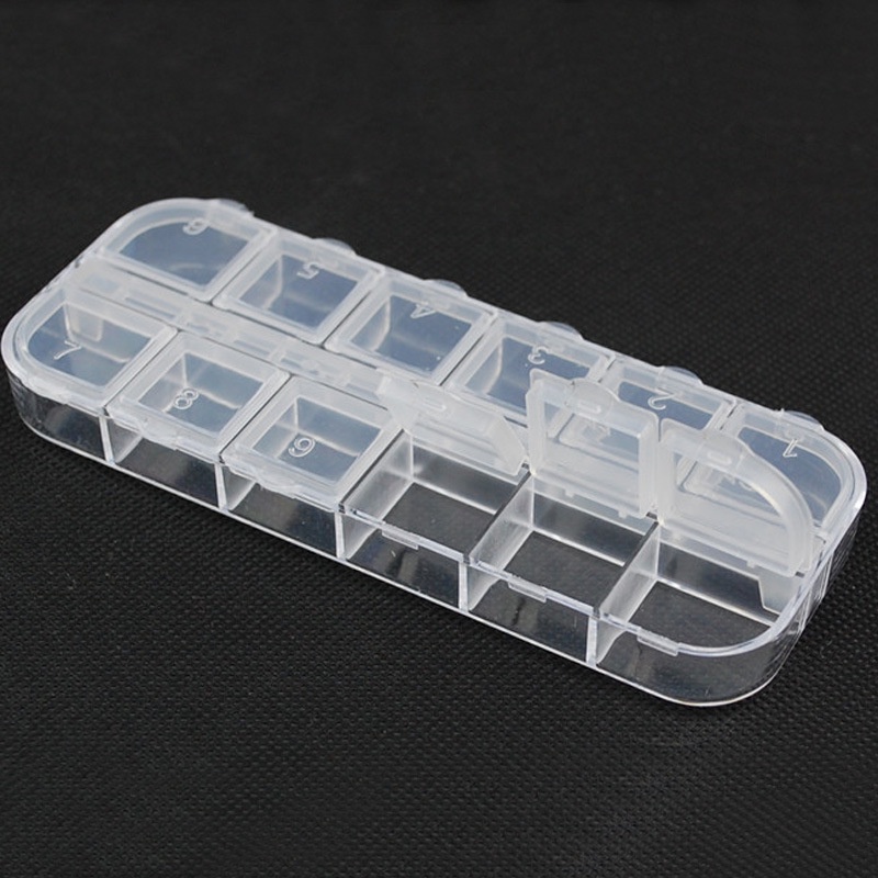 Hộp 12 ngăn trong suốt đựng trang sức đa năng