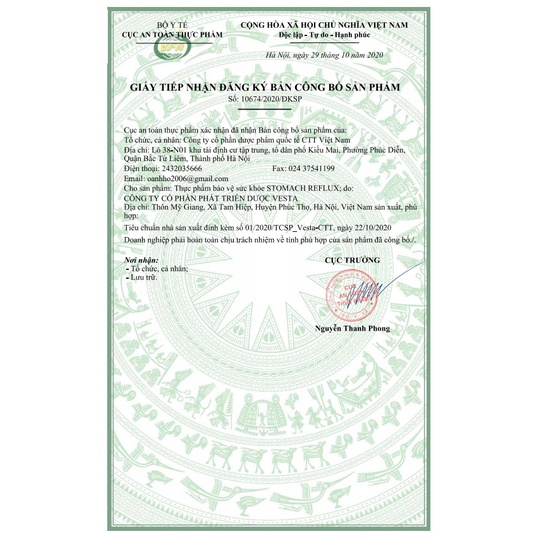 Stomach Reflux - Hỗ trợ giảm TRÀO NGƯỢC DẠ DÀY