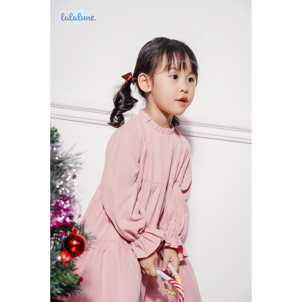 Đầm cotton hồng pinko dress lalalune cho bé gái từ 2-7 tuổi