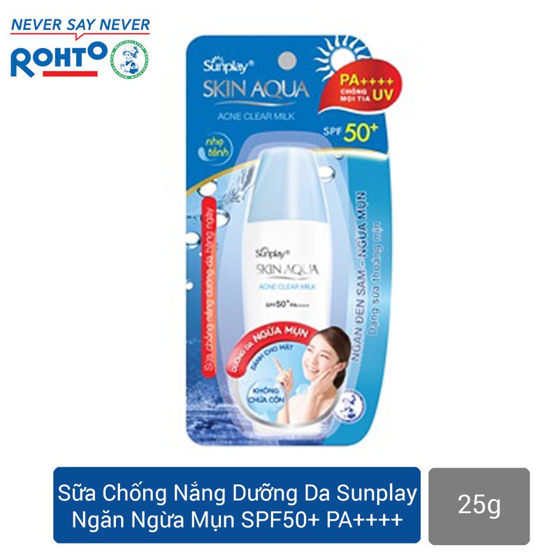 Sữa Chống Nắng Sunplay Dưỡng Da Ngăn Ngừa Mụn SPF50+ PA++++ 25g