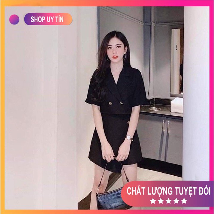 [Mã FADI5K245 giảm 5K đơn 0đ] Set Đồ Nữ 💦Combo Váy Áo💦 áo vest croptop + chân váy Mã SET13 | BigBuy360 - bigbuy360.vn