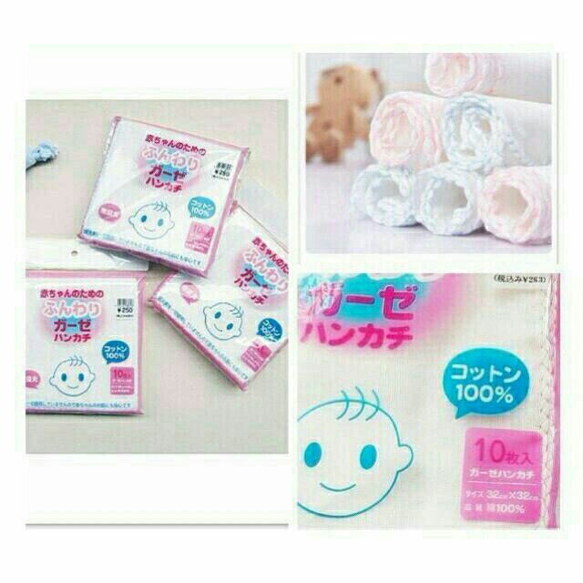 Khăn sữa Nhật trắng cao cấp (10khăn)