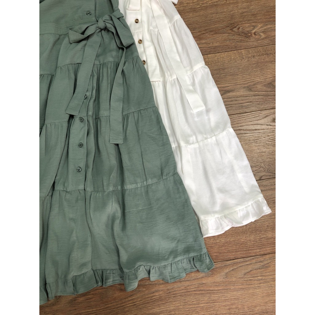 ĐẦM MIDI NỮ XÒE TẦNG