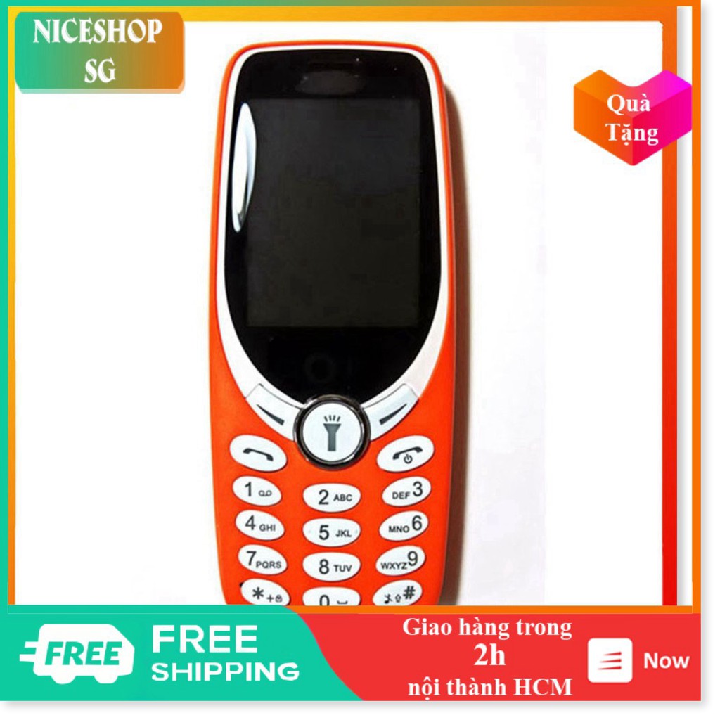 Điện thoại Nokia 3330 bản 2018 - Điện thoại Nokia 3330 bản 2018 màn hình to nút nhấn bự pin trâu 2 ngày bắt sóng