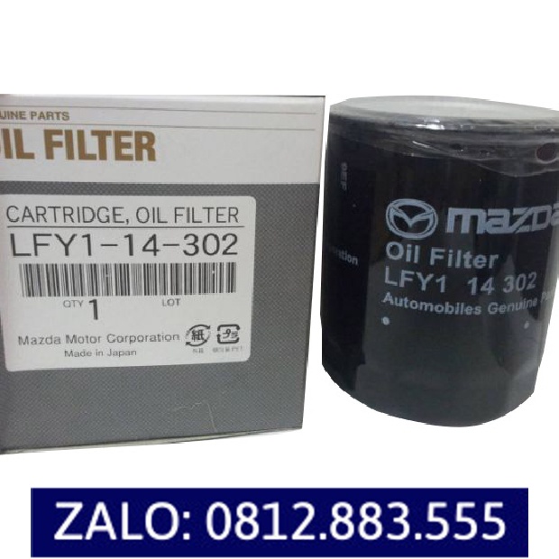 Lọc dầu nhớt Mazda 6, Focus (Mã: LFY1-14-302)