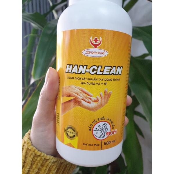 mẫu mới 500 ml  gel rửa tay sk hanvet hương thơm mát