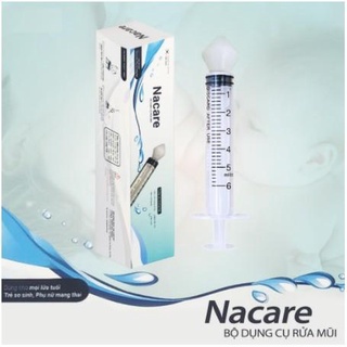 Dụng cụ rửa mũi Nacare đầu silicone mềm, kháng khuẩn - đảm bảo an toàn tuyệt đối cho người sử dụng - Loki Kids