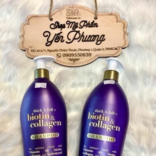 Dầu gội và xả Biotin& Collagen có vòi 750ml