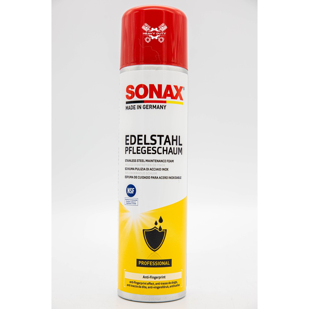 Bọt Bảo Dưỡng Và Làm Sạch Inox - Sonax Stainless Steel Maintenance Foam 470300 400ml