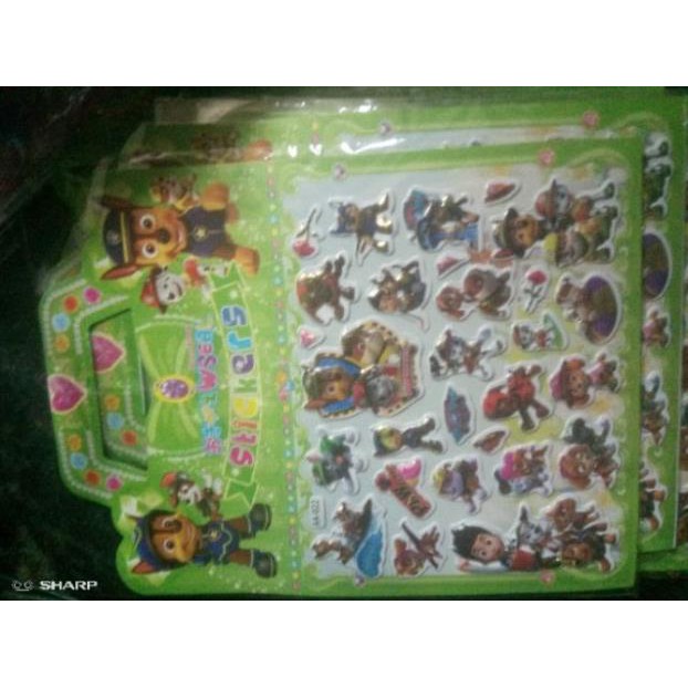 Sticker công chúa elsa ô tô bé trai bé gái loại to hình in 3d nổi bật - Hình dán sticker đội chó cứu hộ công chúa