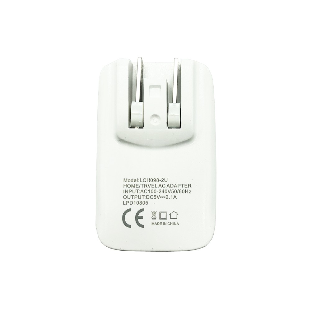 Sạc Nhanh LCH098 2U - 2 Cổng USB Nhỏ Gọn Và Tiện Lợi