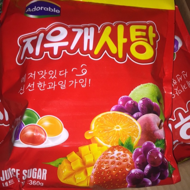 KẸO DẺO TRÁI CÂY HÀN QUỐC ADORABLE 360g- ĂN VẶT - ĐÀI LOAN