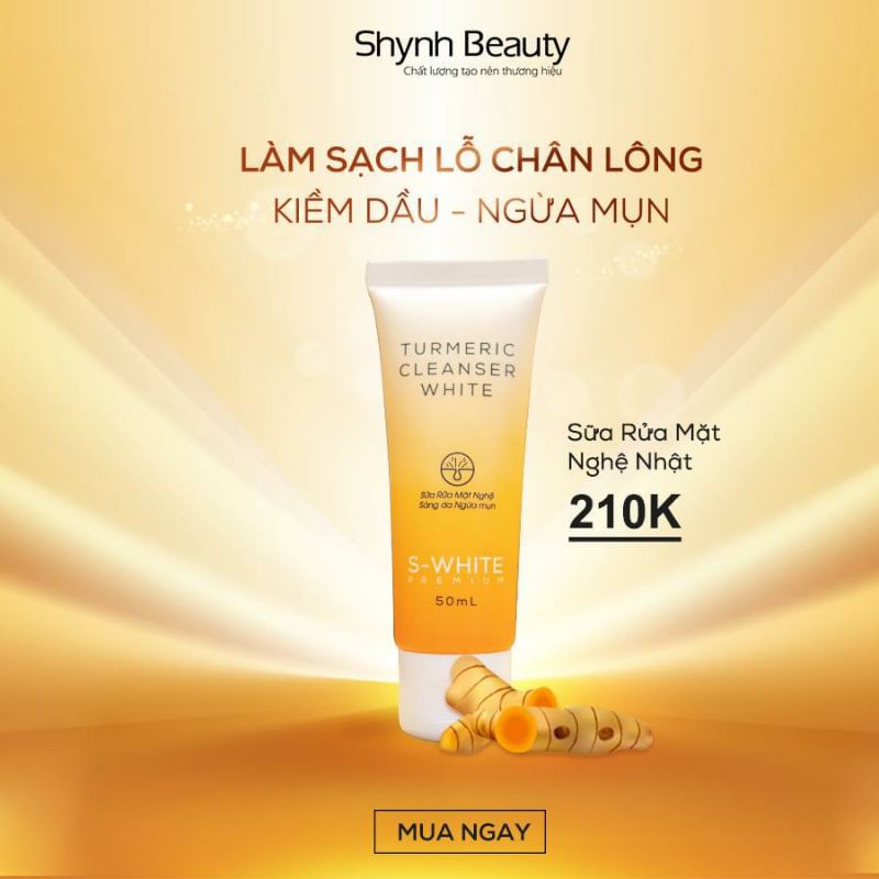 Sữa rửa mặt nghệ nhật swhite