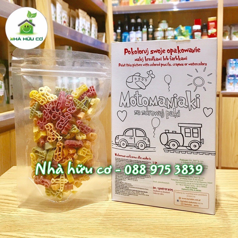 Nui rau củ cho bé hình oto ,xe máy, tàu hoả, máy bay Bartolini 250gr - Date: 10/2024