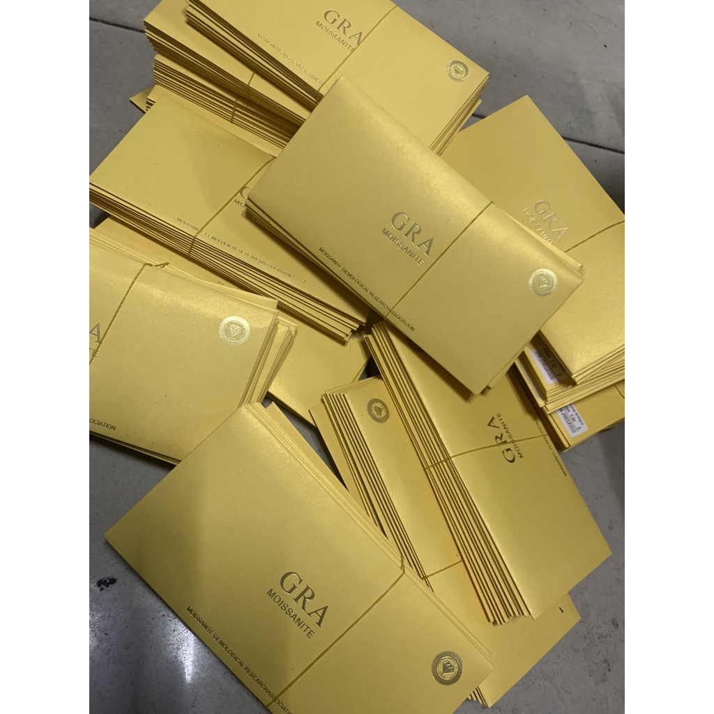 Kim cương nhân tạo Moissanite 5.4 * 5.4mm 0.5ct vàng Champagne