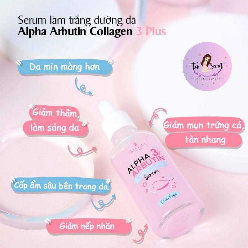 Serum làm trắng và dưỡng da ALPHA ARBUTIN COLLAGEN 3 PLUS - Dung tích 50ml CHÍNH HÃNG THÁI LAN