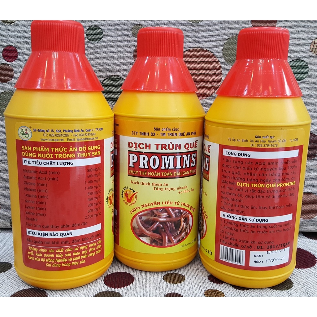 COMBO 3 CHAI DỊCH TRÙN PROMINS