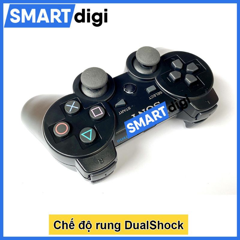 [Tặng kèm dây sạc chống nhiễu] Tay cầm PS3 không dây loại tốt - Tay cầm chơi game PC, Laptop, chơi PES, FO4 tối ưu | BigBuy360 - bigbuy360.vn