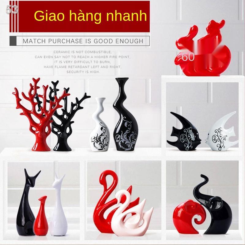 Sáng tạo Đồ trang trí nhỏ, phụ kiện gia đình, tủ rượu, trí, phòng khách, ngủ, thủ công gốm sứ, bình hoa đơn giản