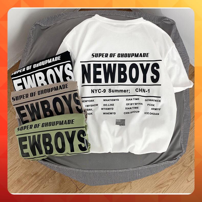 [ Ảnh Thật ] Áo thun tay lỡ form rộng họa tiết NEW BOY - Unisex nam nữ đều mặc được | BigBuy360 - bigbuy360.vn