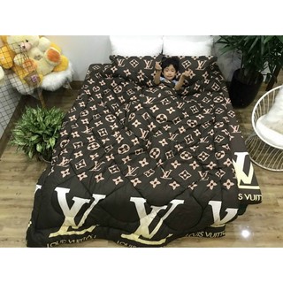 Bộ gra giường 3 món ( 1 gra + 2 vỏ gối nằm)