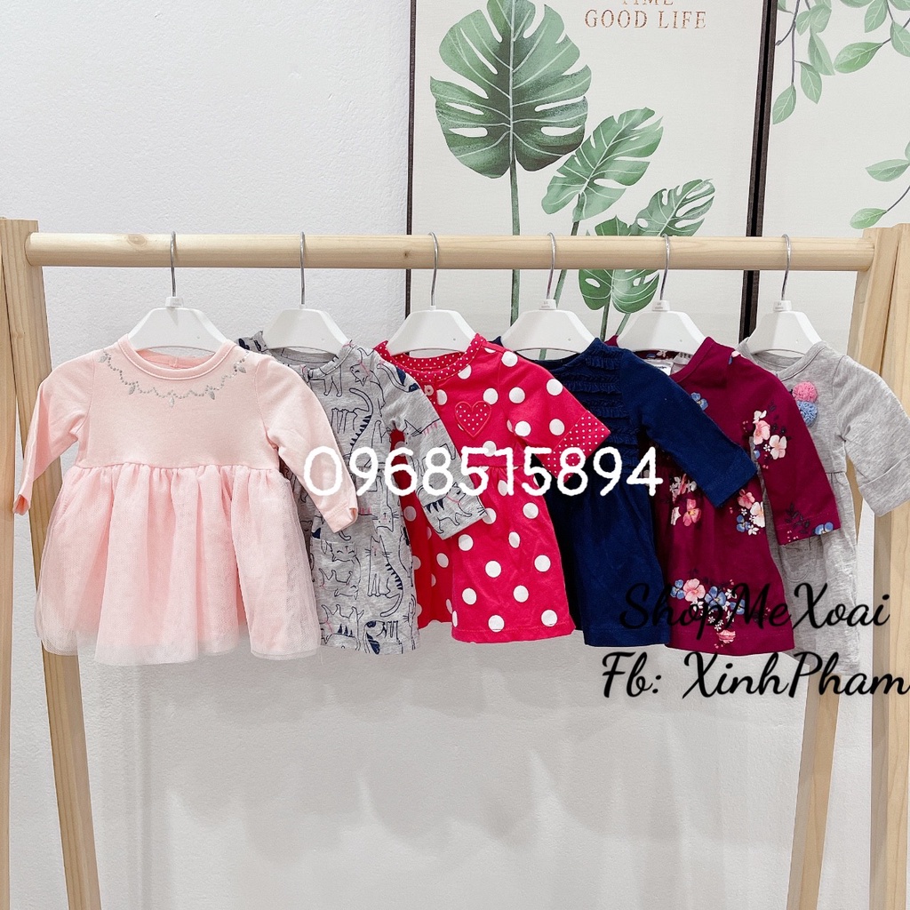 [Size newborn 2-4kg] Body chip váy/ body váy cho bé sơ sinh hãng carter xuất xịn
