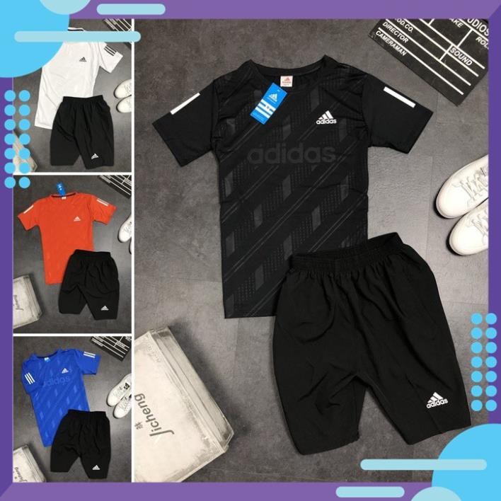 [Mã FAMAYMA2 giảm 10K đơn 50K] Set Bộ Thể Thao Nam - Bộ Quần Áo Thể Thao Nam Adidas Mùa Hè 2021  ྇