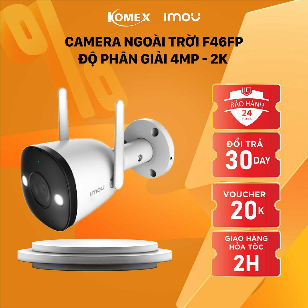 Camera imou wifi không dây F46FP 4M full HD có màu ban đêm tích hợp cảnh báo có đèn trợ sáng đàm thoại 2 chiều - komex