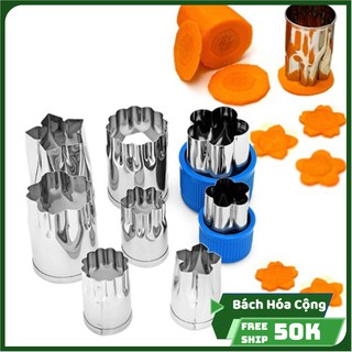 Bộ khuôn cắt tạo hình rau củ quả inox 8 món