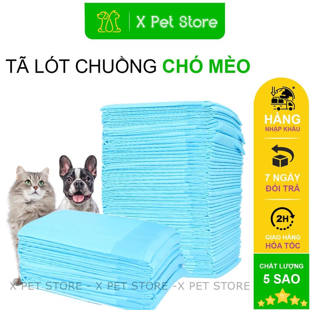 Tã Lót Chuồng Cho Chó Mèo, Tả Chó Siêu Thấm Hút, Loại Dày 1.4kg