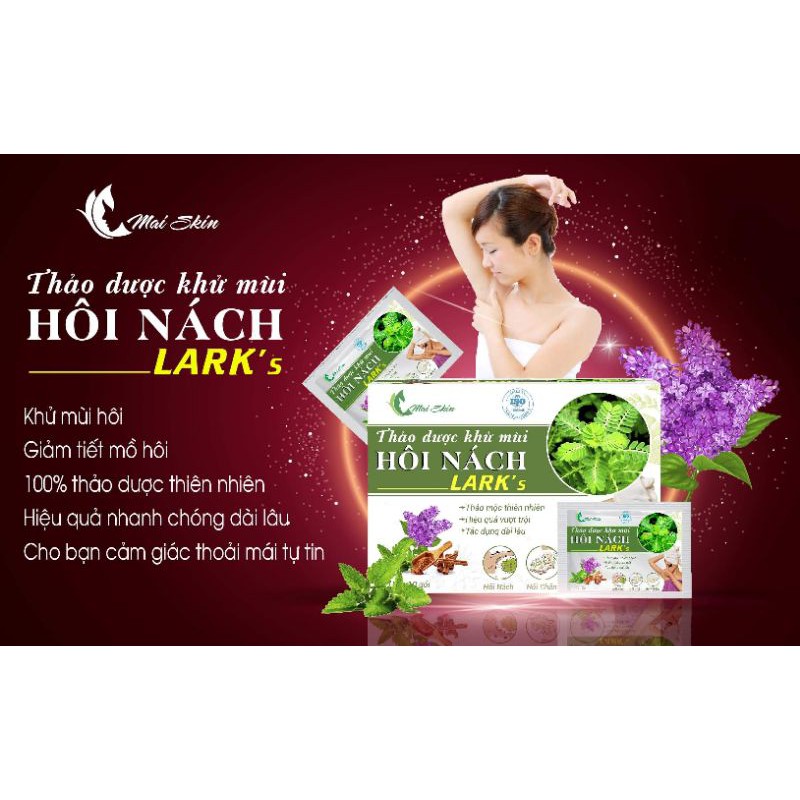 Thảo dược khử mùi hôi nách, hôi chân,mồ hôi tay chân LARK'S