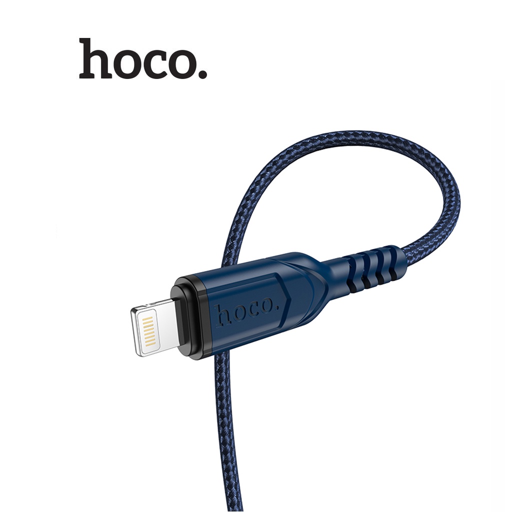 Cáp sạc 2.4A Hoco X59 Lightning 2m đầu sạc chống gẫy gập hỗ trợ truyền dữ liệu cho iPhone/iPad dài 2M