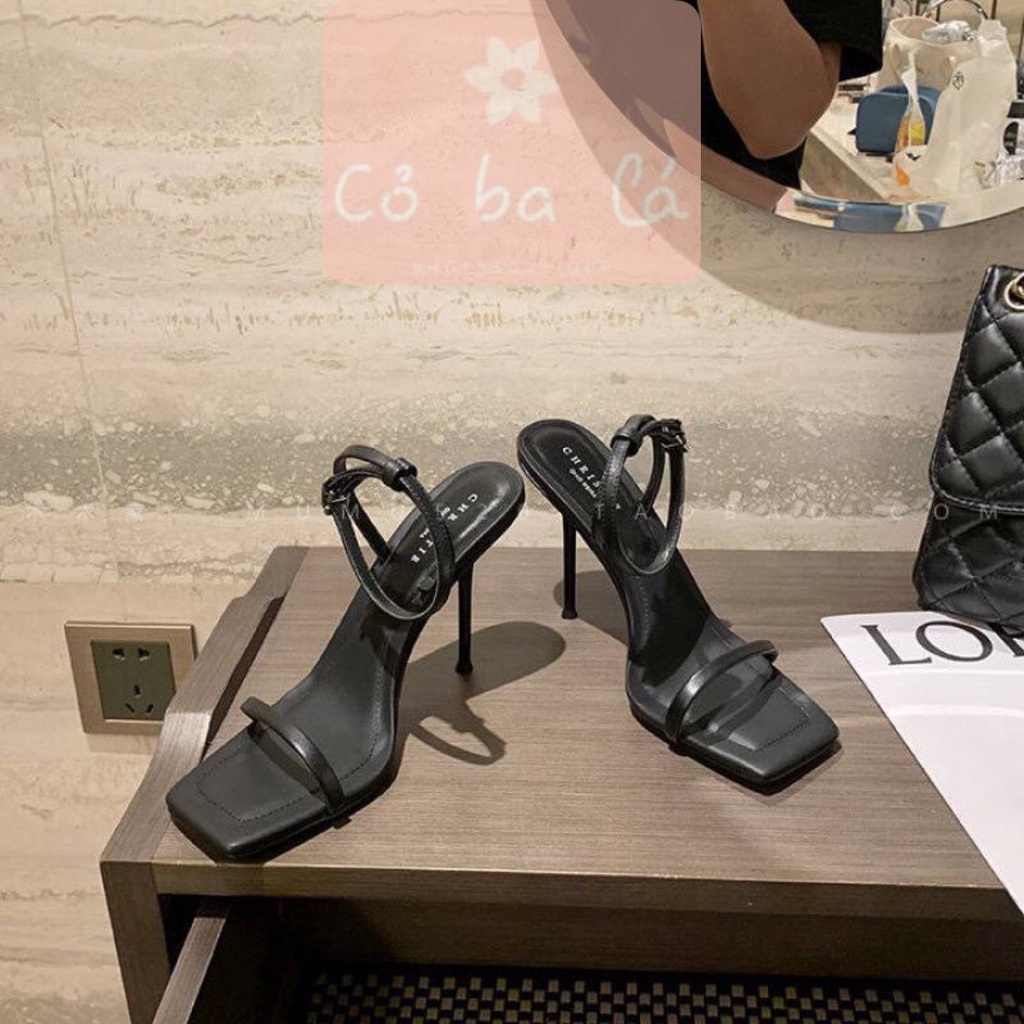 SANDAL CAO GÓT COBALA SHOES - GUỐC NỮ QUAI NGANG MẢNH - GIÀY THỜI TRANG CAO 9 PHÂN - G22072300