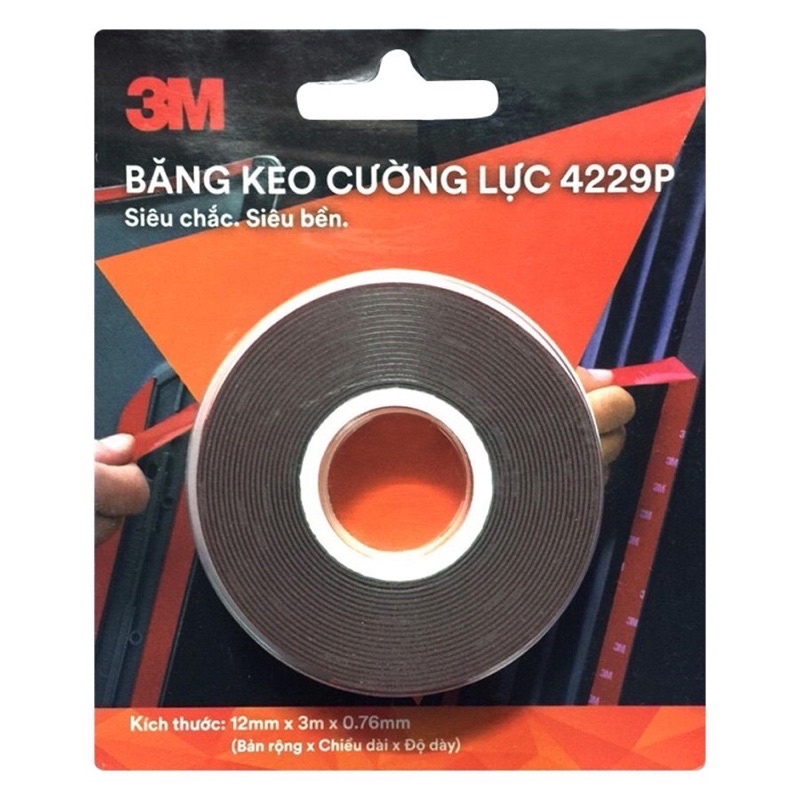 Băng keo cường lực 2 mặt 3M 4229P siêu chắc, siêu dính