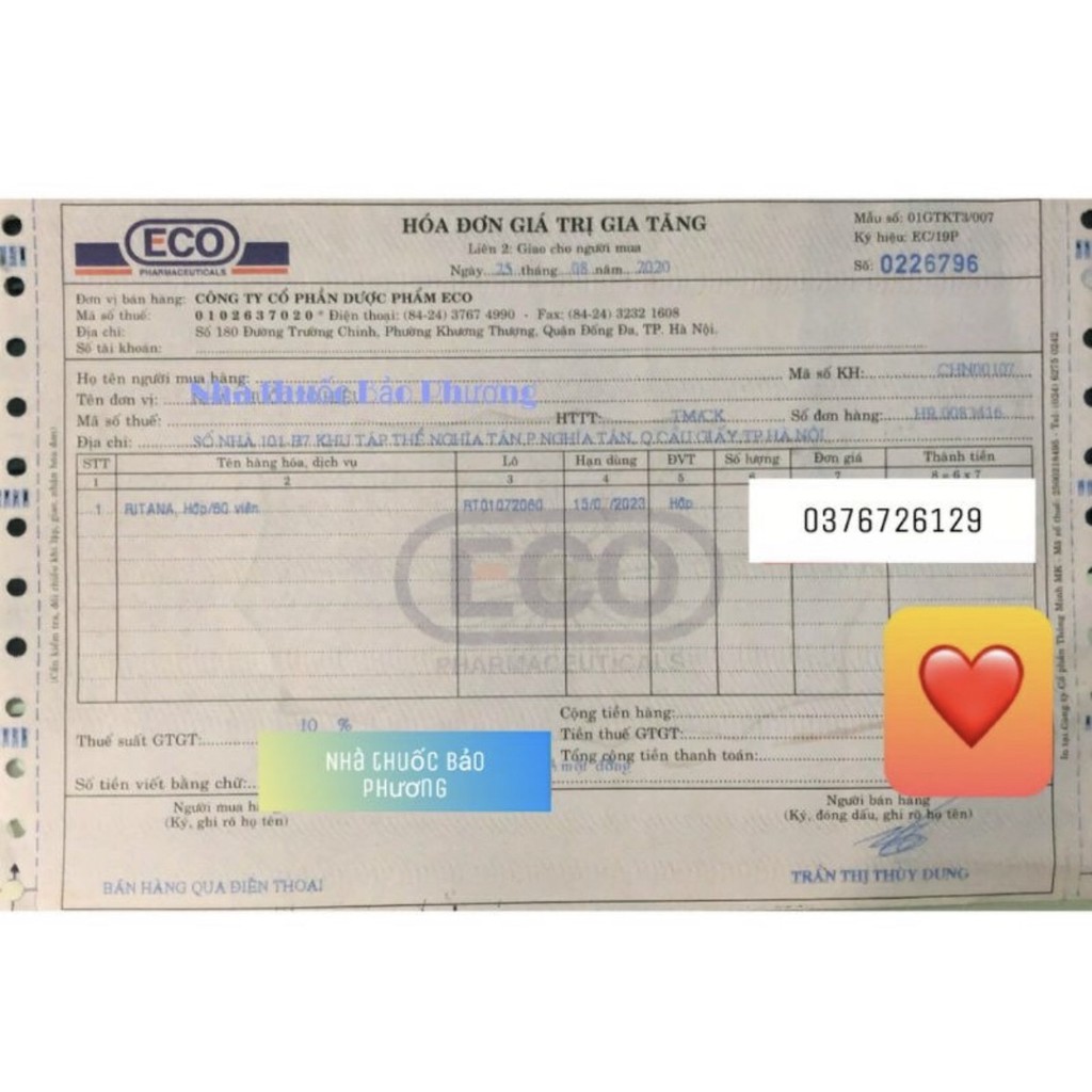 RITANA (60 viên) - Nhà thuốc Amipharma
