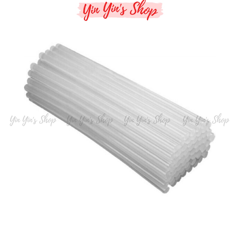 Keo nến Silicon trong suốt loại nhỏ cao cấp dùng cho súng bắn keo đường kính 7mm dài 26cm, siêu dính bền c