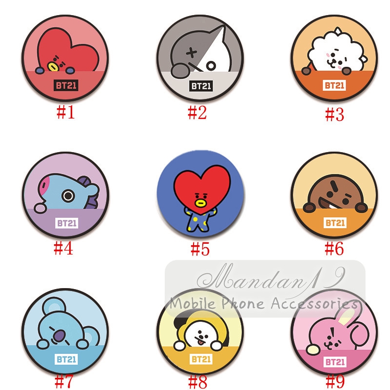 Nhẫn đỡ điện thoại đính đá kiểu dáng hoạt hình dễ thương