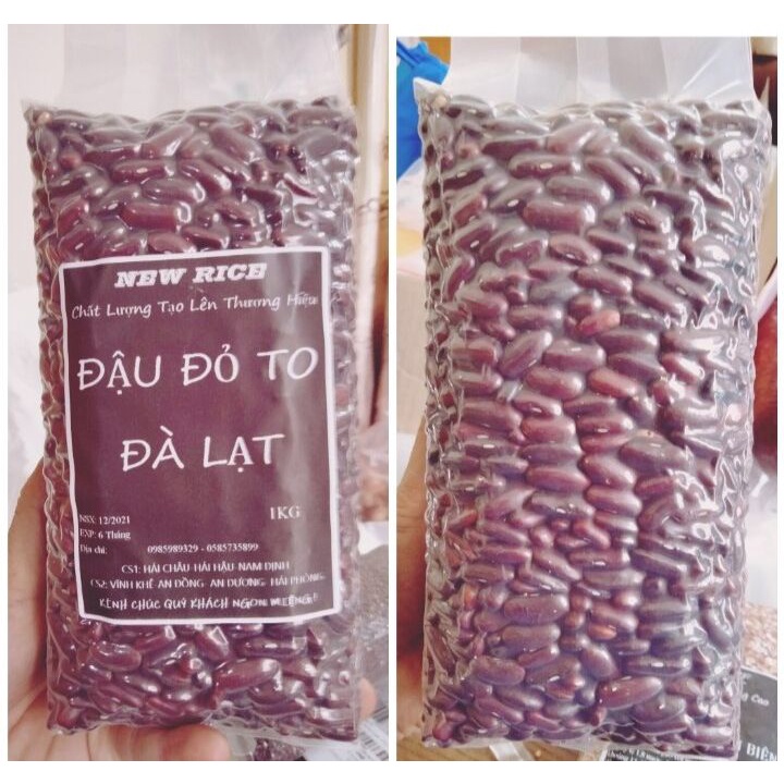 Đậu đỏ sạch Đà Lạt hạt to (Loại khô hút chân không)