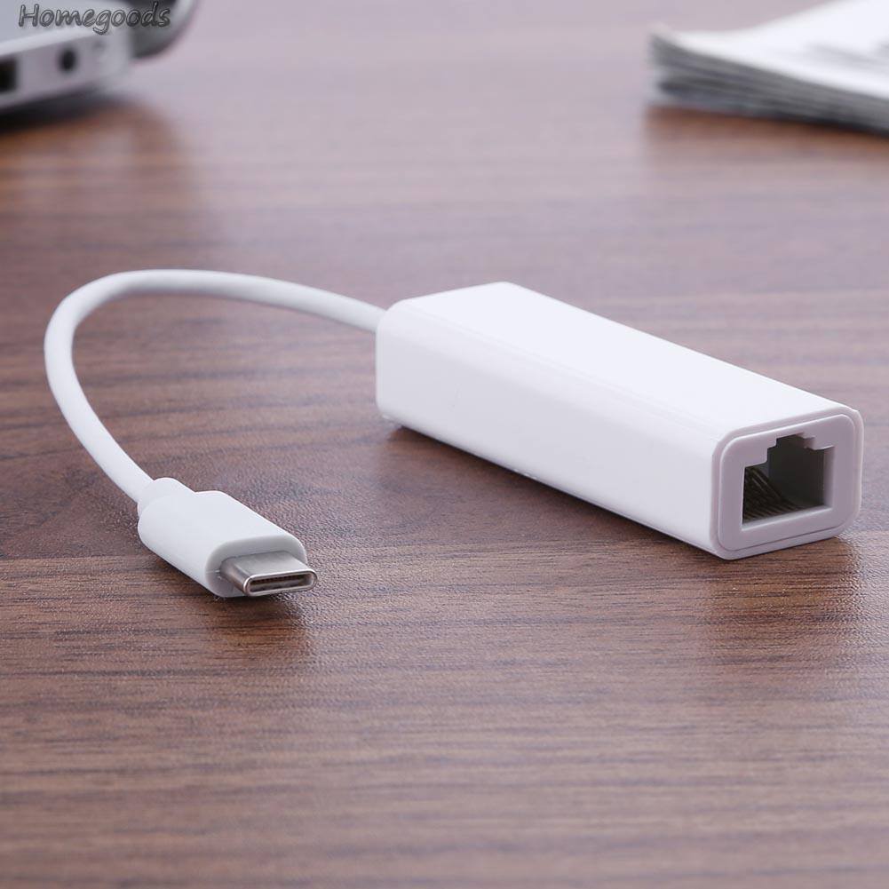 Cáp Chuyển Đổi 10gbps Type-C Usb3.1 Gigabit Ethernet Sang Rj45 Gigabit