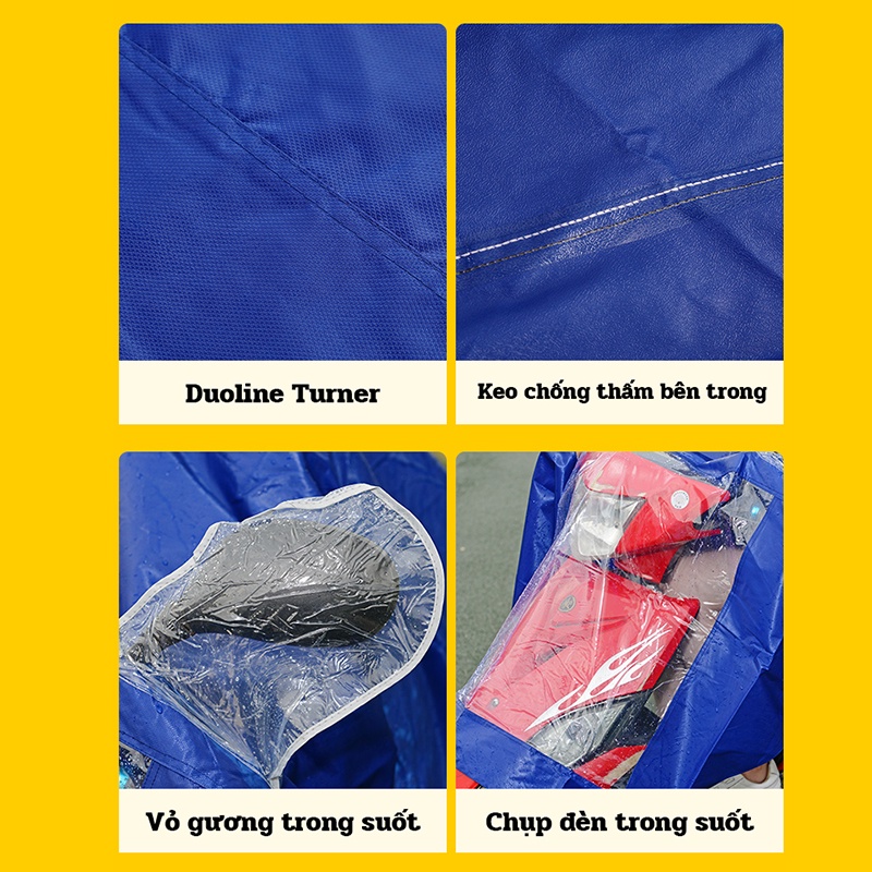Áo Mưa đôi, Cực Dày Áo Mưa Xe Máy Nam Nữ áo Mưa Người Lớn Oxford Vải áo Mưa Cực Lớn