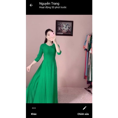 Áo dài trơn cao câp