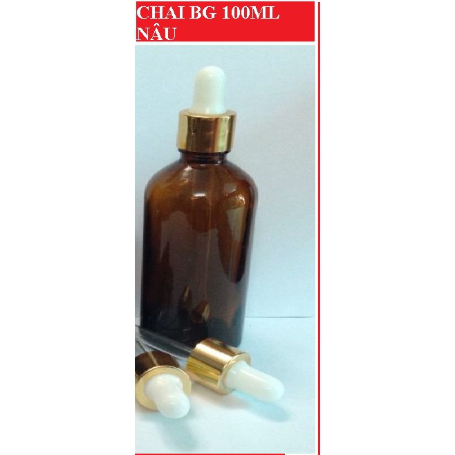 Chai thủy tinh 100ML đưng serum lọ tinh dầu chiết mỹ phẩm