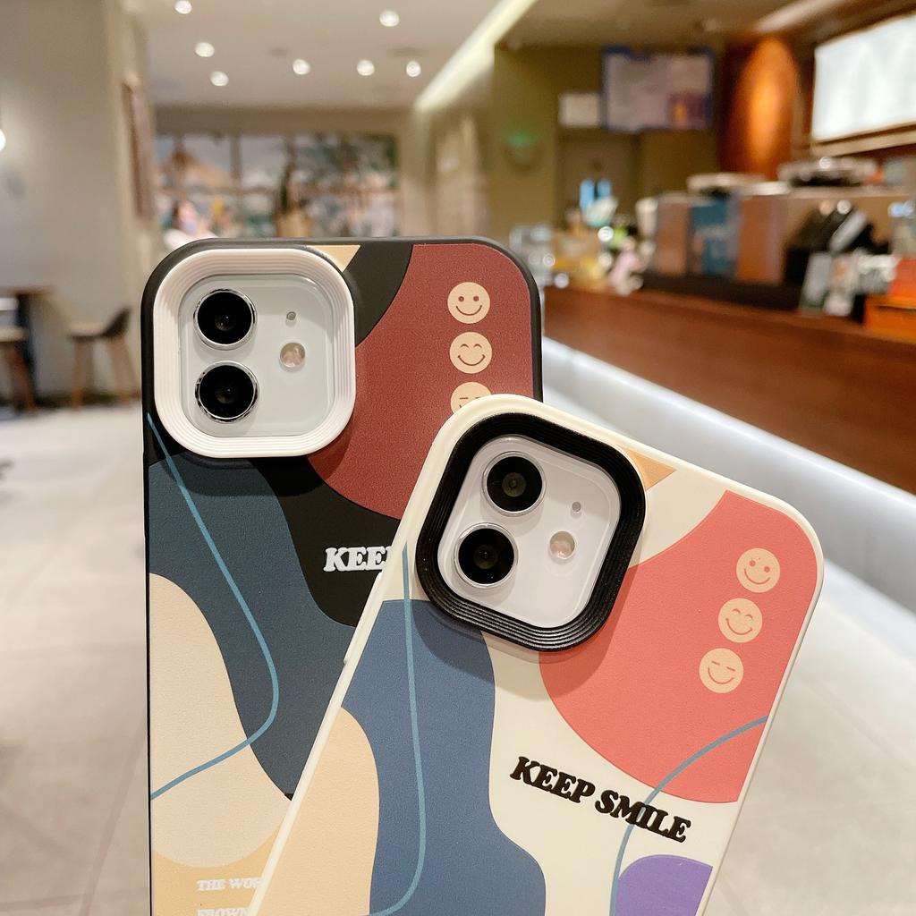 Ốp Điện Thoại Viền Màu Tương Phản 3 Trong 1 Cho IPhone 13Promax 12 11 7Plus X Xs Max XR