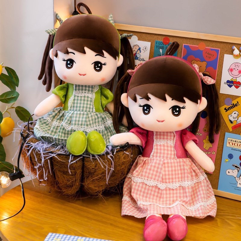 Búp Bê Váy kẻ quà tặng cho bé size 40-60cm