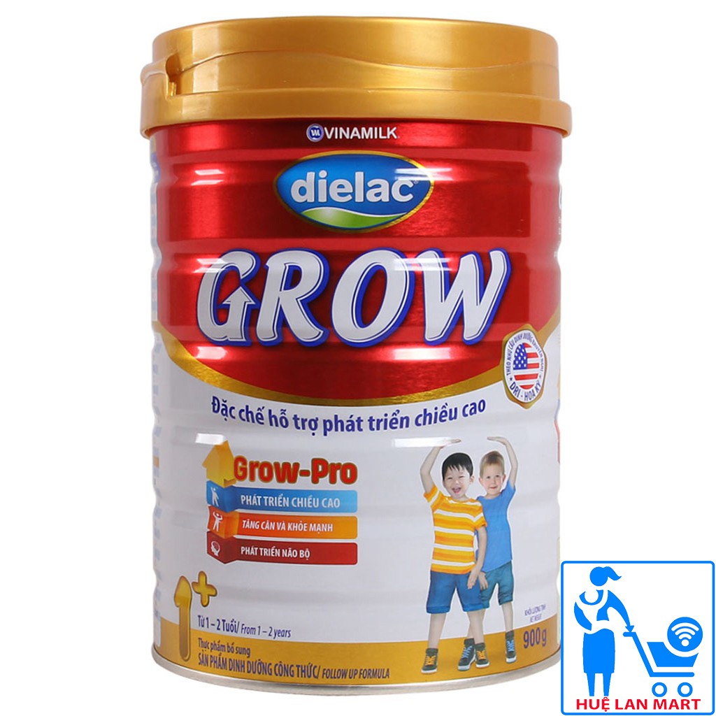 [CHÍNH HÃNG] Sữa Bột Vinamilk Dielac Grow 1+ Hộp 900g