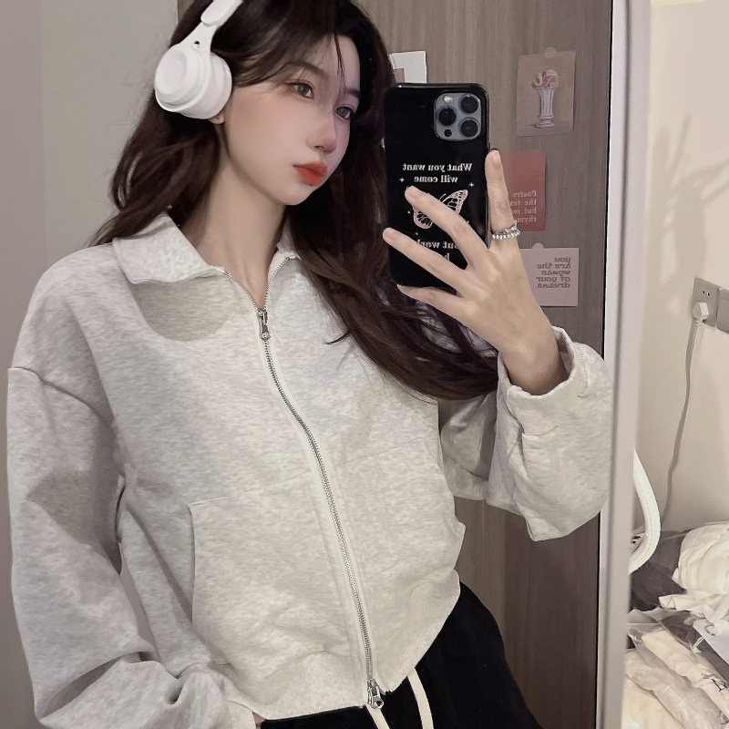 SUXI Áo Khoác Cardigan Tay Dài Màu Sắc Thanh Lịch Cho Phái Nữ