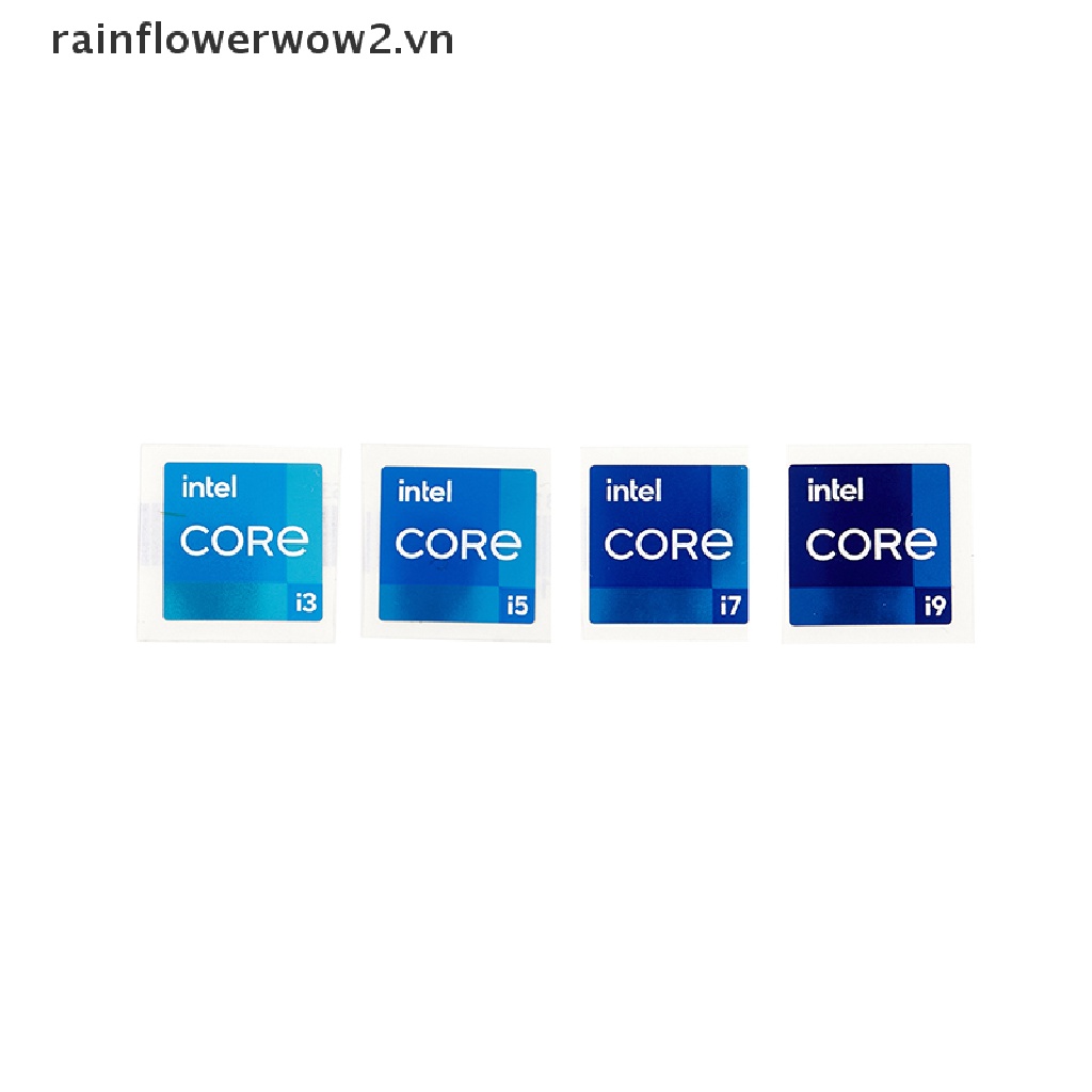 Miếng Dán Trang Trí Máy Tính Intel i3 i5 i7 i9 11th Core Duo Bằng Kim Loại