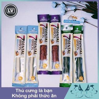 Que thưởng cho chó - Xương gặm sạch răng cho chó 7Dental effect Phụ kiện Long Vũ