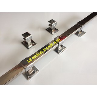 Cốc Inox Đóng Tường 10 Chiếc TREO GIÀN THANH INOX