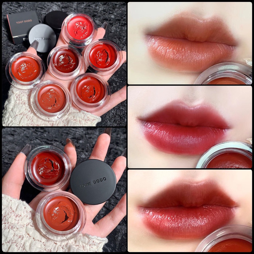 Son dưỡng môi có màu trang điểm Gella's Pot Lip nhiều màu sắc tùy chọn dạng hũ tiện dụng